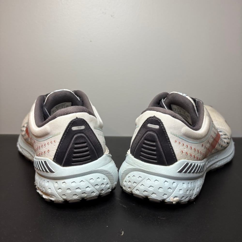 Brooks Adrenaline GTS 21 Running Sneakers Womens Size 8 White Blue Gray - Picture 4 of 9